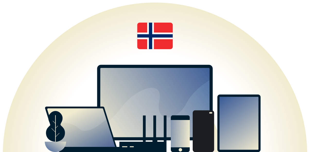 Noorwegen VPN beschermt een verscheidenheid van apparaten.